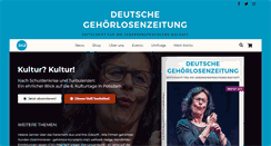 Desktop Screenshot of gehoerlosenzeitung.de